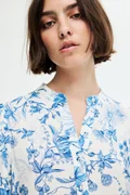 H&M blue and white floral
