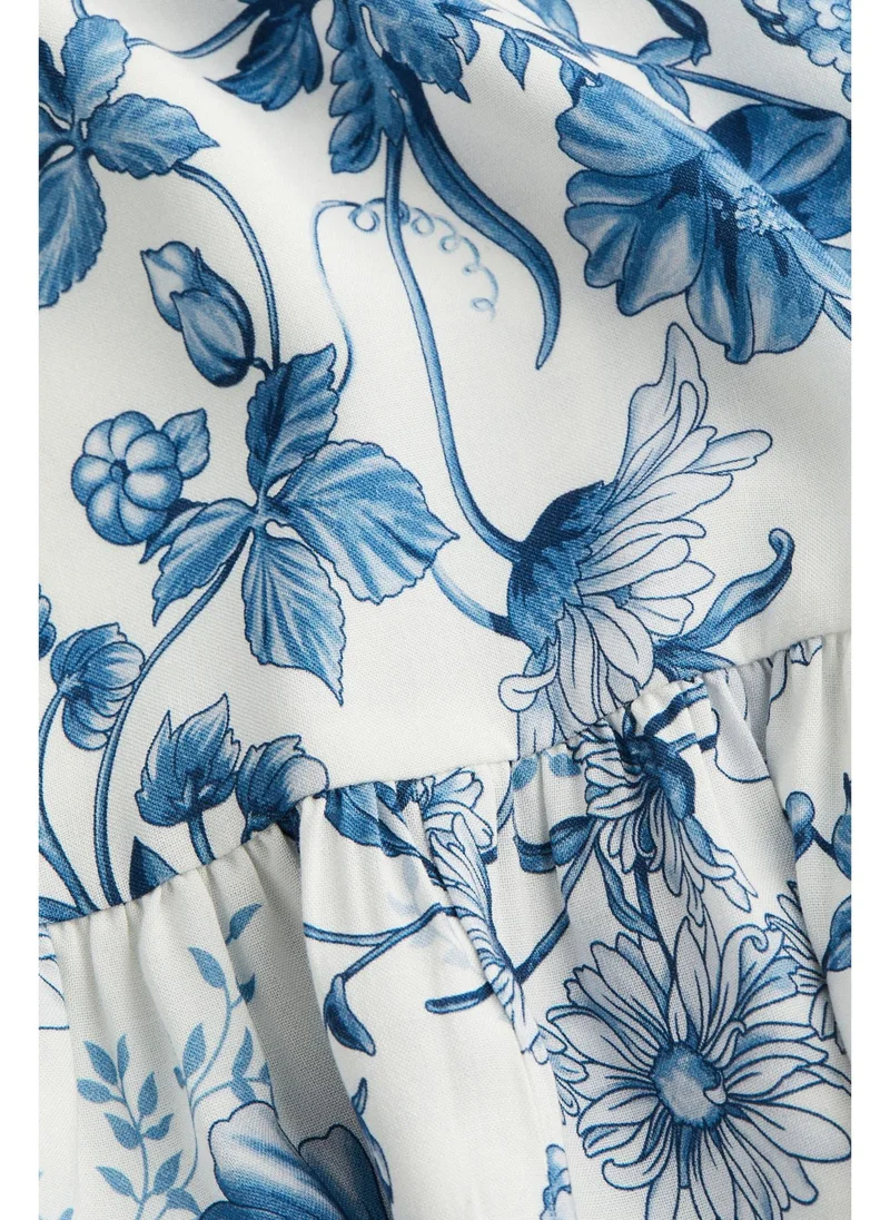 اتش اند ام Patterned viscose dress