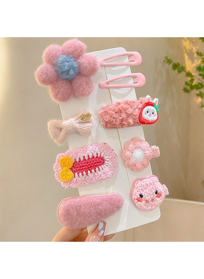 9-Piece Colorful Cute Carton Hair Clips ,Hair Accessories Hair Pin Barrettes for Little Girls Kids Princess Birthday Gift - Image 1