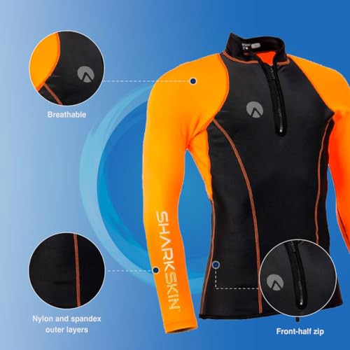 Sharkskin Performance Long Sleeve (Male) Orange, SML - Image 5