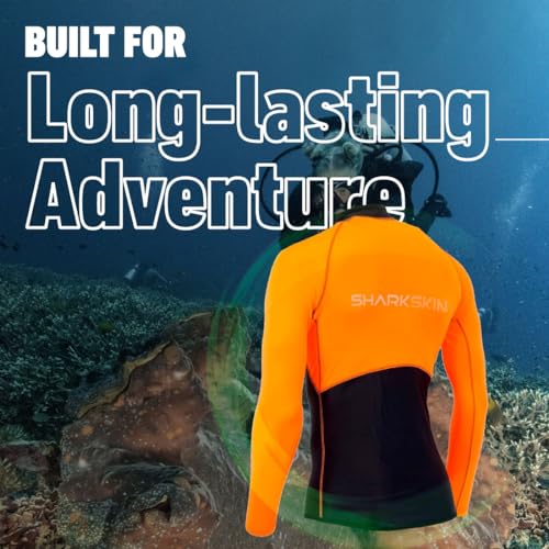 Sharkskin Performance Long Sleeve (Male) Orange, SML - Image 2