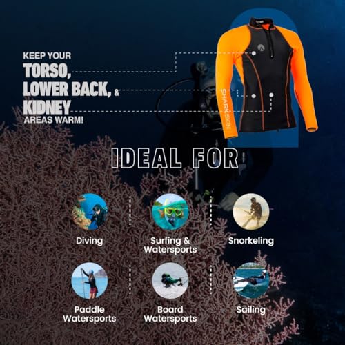 Sharkskin Performance Long Sleeve (Male) Orange, SML - Image 4