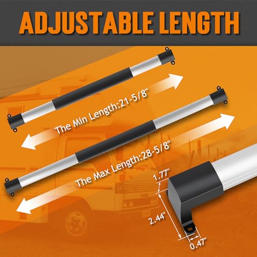 TONDA RV Screen Door Handle RV Door Handle Grab Bar for Travel Trailer Camper Motorhome Adjustable from 2158 Inch to 2858 Inch - Image 3
