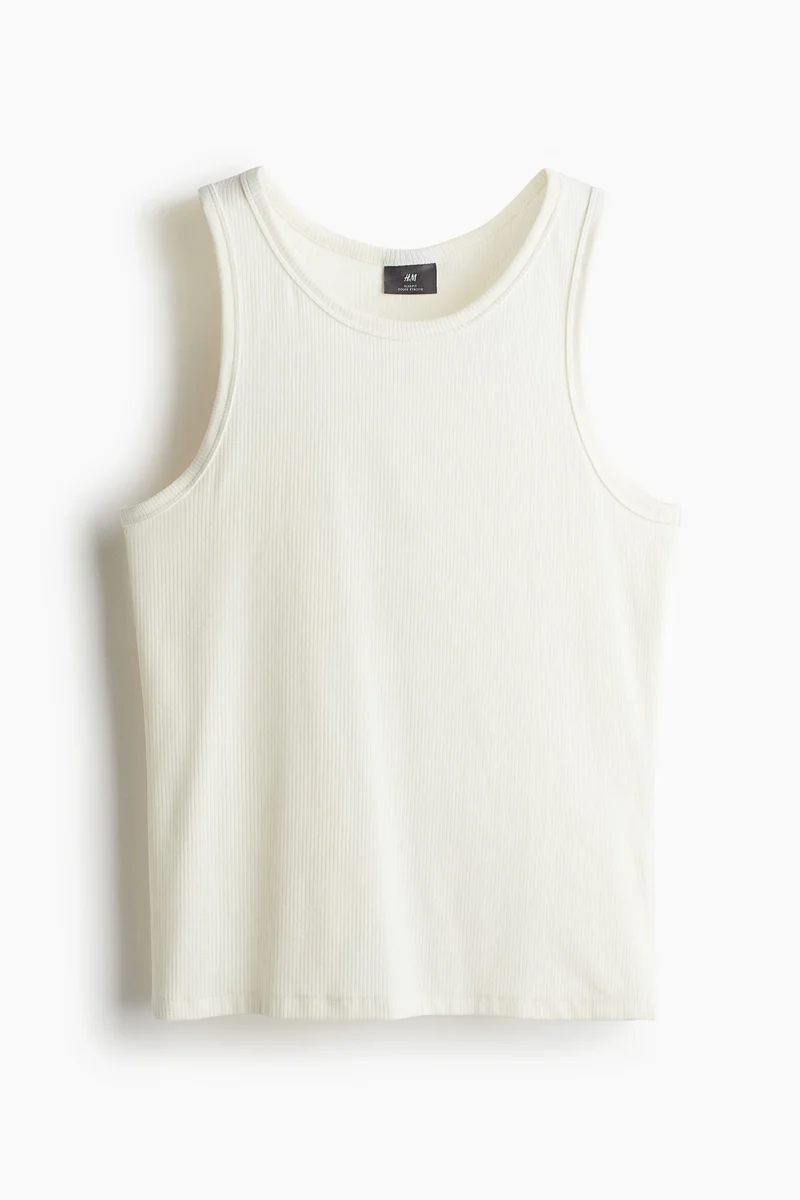 H&M Slim Fit Ribbed vest top