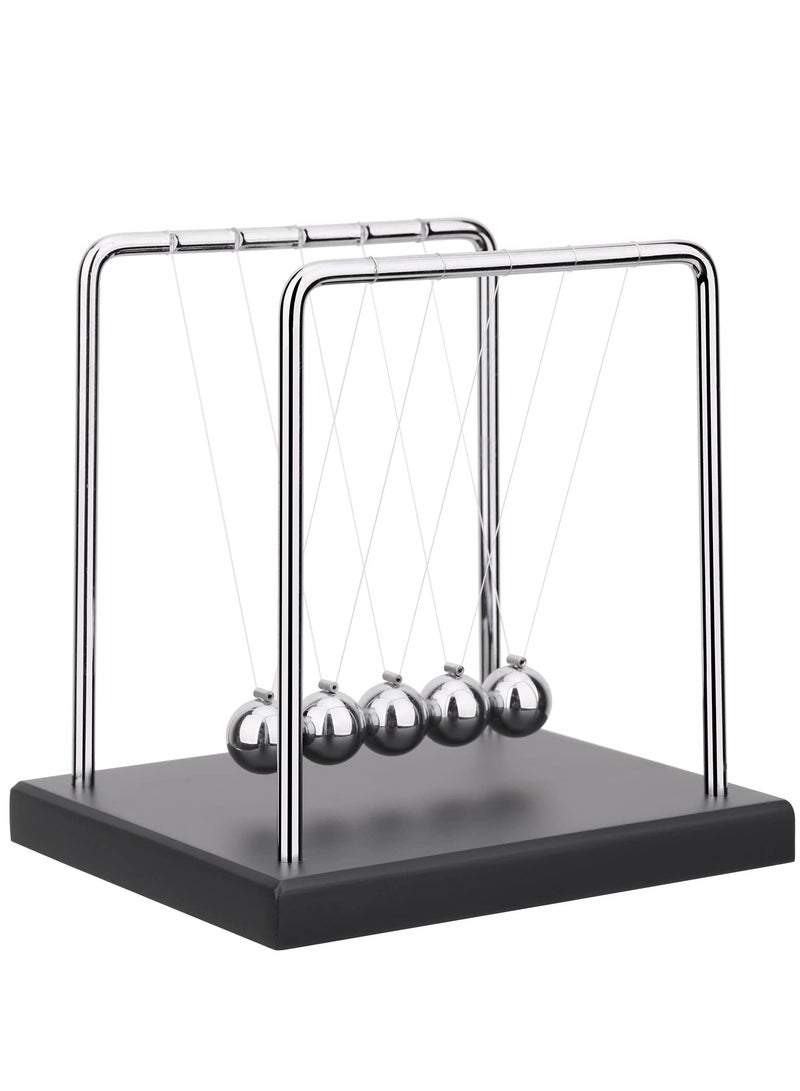 DURKU Newtons Cradle Balance Balls, Fun Science Physics Learning Accessories, Desk Toy and Gadget, Swinging Kinetic Balls for Office Decor - Image 1