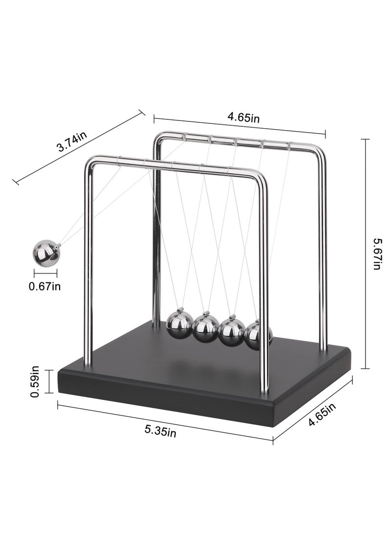 DURKU Newtons Cradle Balance Balls, Fun Science Physics Learning Accessories, Desk Toy and Gadget, Swinging Kinetic Balls for Office Decor - Image 2