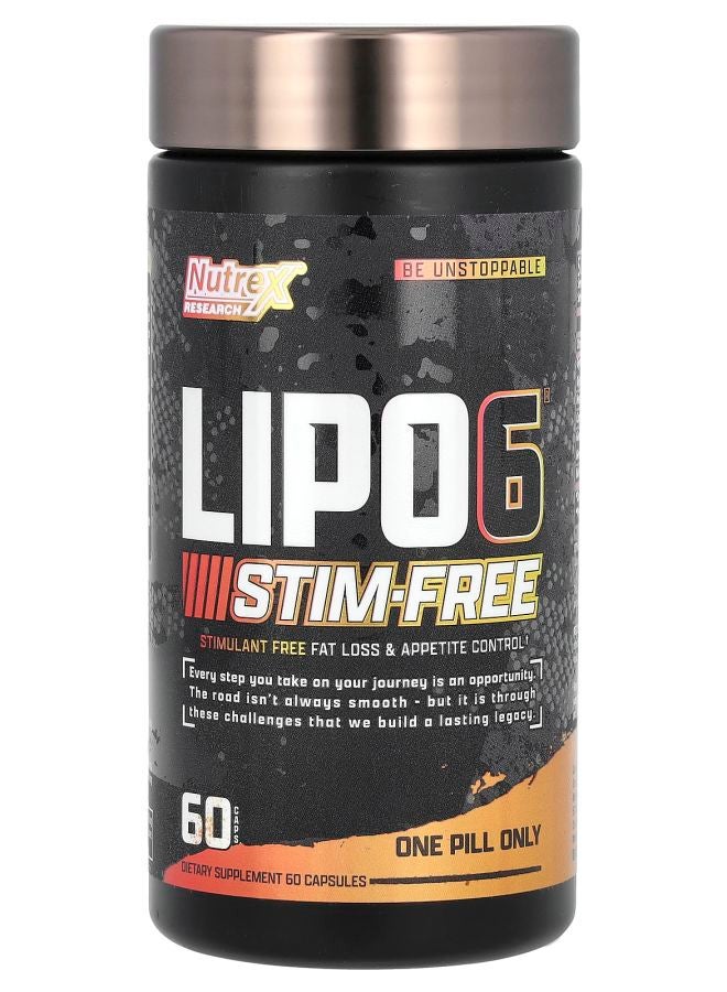 Nutrex Research Lipo6 Stim-Free 60 Capsules 