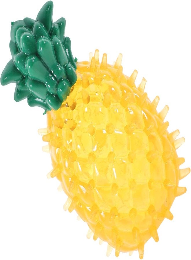 PremiumAV Dog Chew Toy - Rubber Anti-Bite Squeaky Pineapple Teething Toy for Puppies and Small to Medium Dogs, Durable Teeth Cleaning & Interactive Play Toy - Image 1