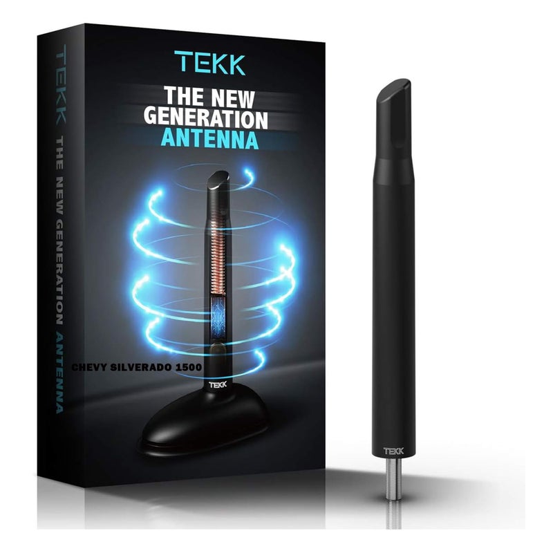 Tekk Short Antenna Compatible with 2007-2026 Chevy Silverado 1500 / Designed for Optimized FM/AM Reception / 4.8 Inches - Image 1