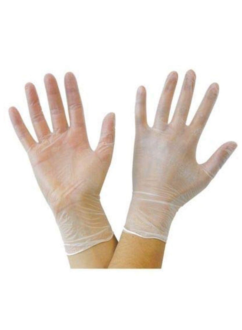 YASHFEEN 100-Piece Medical Powder-Free Vinyl Gloves, Medium - Image 2