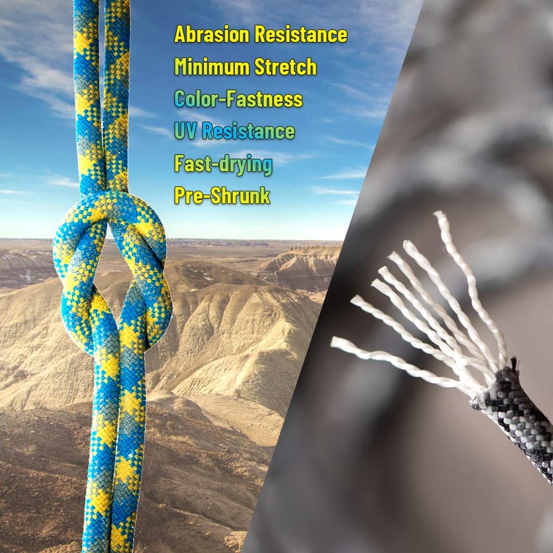 HERCULES Type III Paracord 550 Paracord Rope Parachute Cord, 100' Desert Tan for Camping Cord, Survival Rope - Image 2