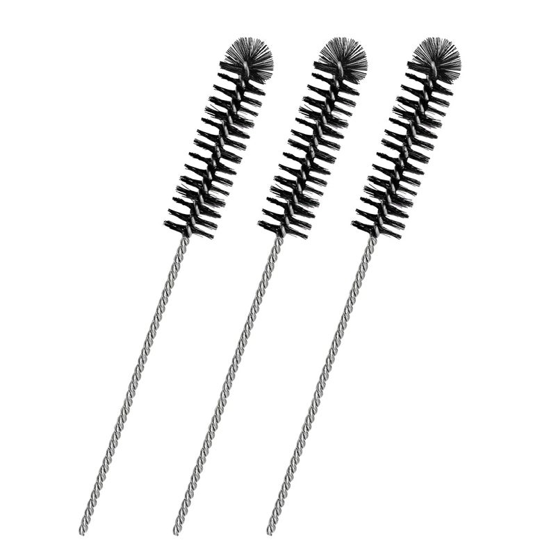 NYTKL 3PCS Carbon Dirt Cleaning Brush Carburetor Cleaner Density Nylon Tube Brush for Drill Car Engine Carbon Dirt Jet Remove Cleaning Brushes for ATV Motorcycle Moped Welder - Image 3