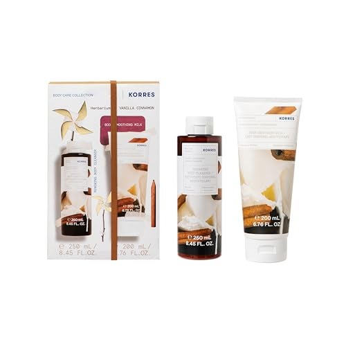 KORRES Vanilla Cinnamon Shower Gel Body Milk Set Value set 450ml - Image 3