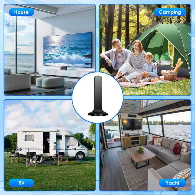 2026 Ultra High Definition TV Antenna Model ZYF SM05 2 Free Local Channels Supports HDTV 4K 1080P VHF UHF High Gain Digital Antenna for Home Car RV Cruise Ship Signal Reception - Image 5