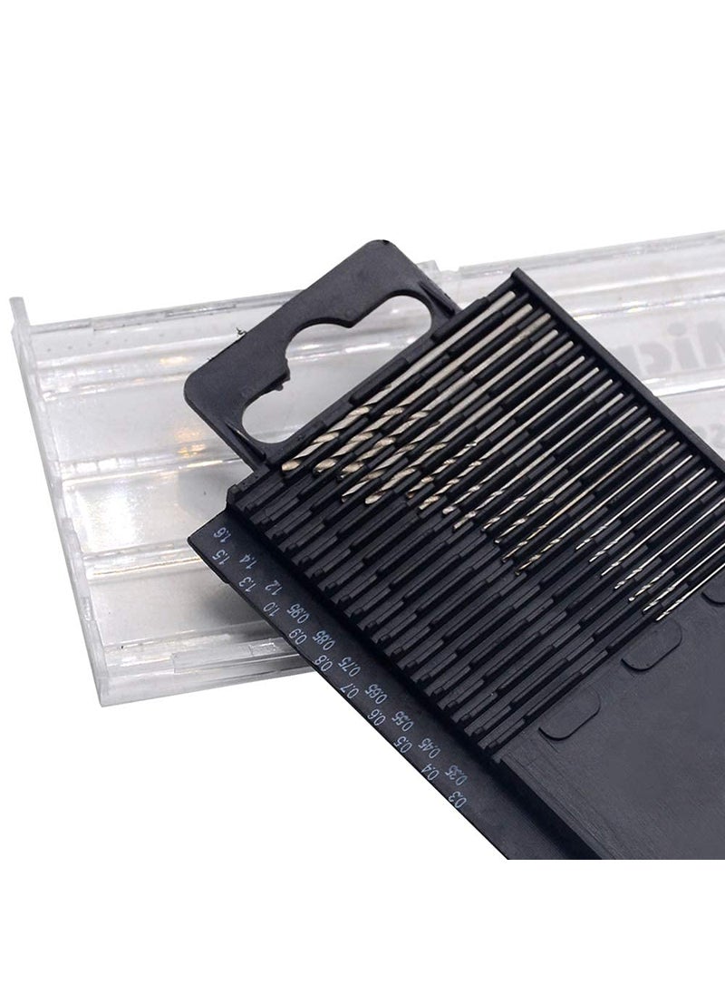 GSK Cut GSK Cut 0316mm Shank Mini Micro Drill Bit Set Twist Drill DIY Kit Rotary Hand Tools Pack of 20  - Image 4