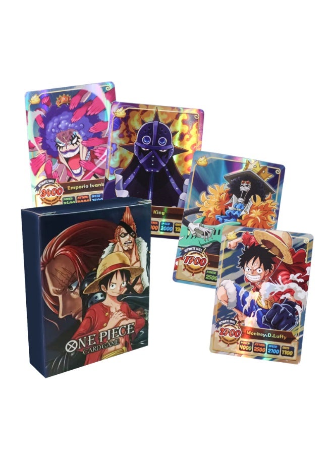 One Piece 50 English One Piece Flash Card Game Collection Cards and Battle Cards - Image 1