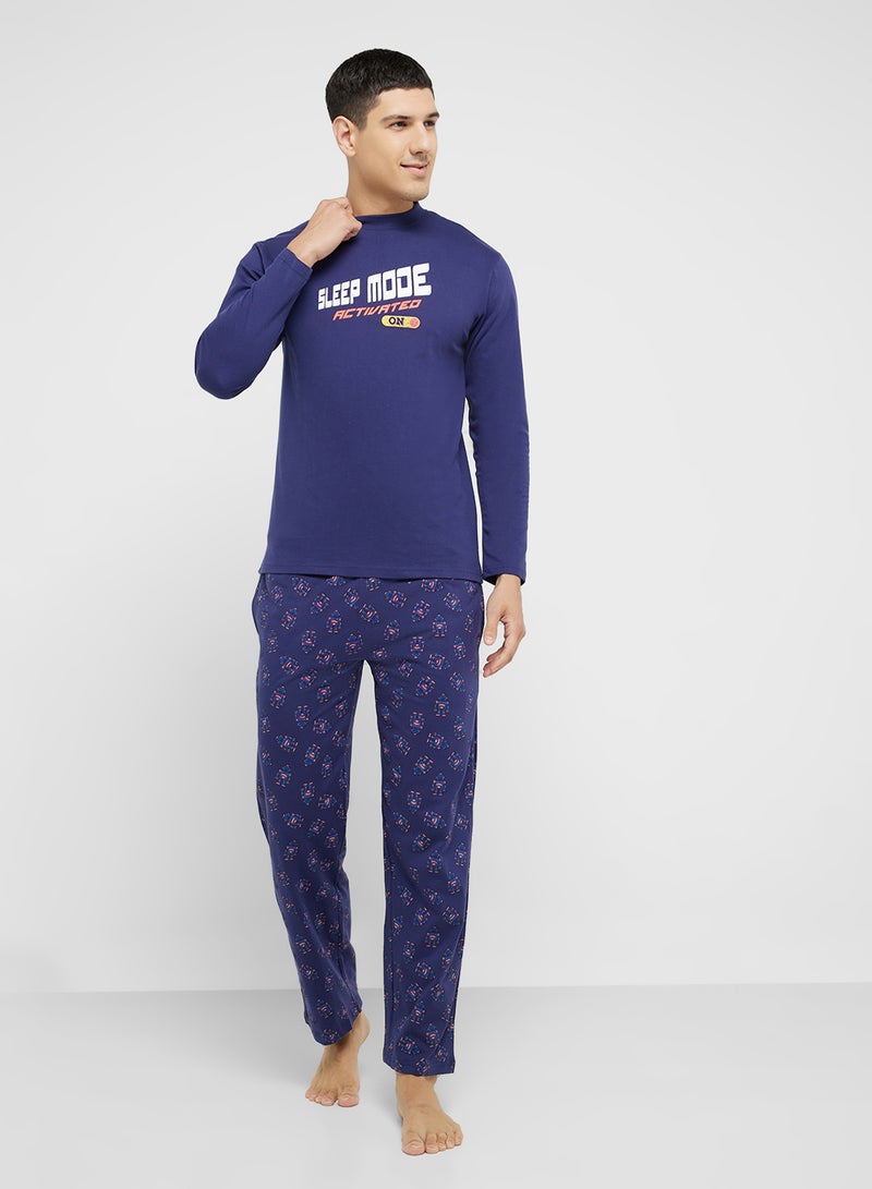 Robert Wood Nightwear T-Shirt & Pants Sets  - Image 1