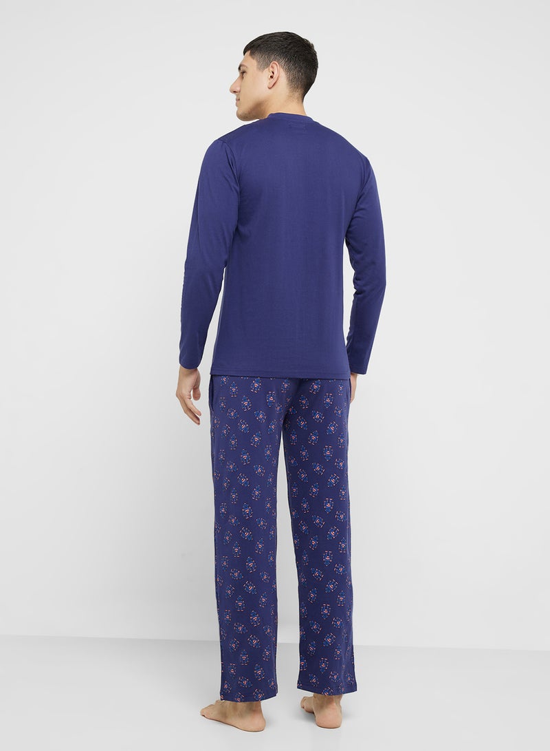Robert Wood Nightwear T-Shirt & Pants Sets  - Image 2