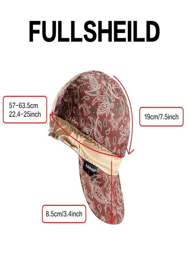 Fullsheild Reversible Welding Cap OneSize Flame Resistant Cotton Welder Hat Hood FR High Crown 2 pcs - Image 4