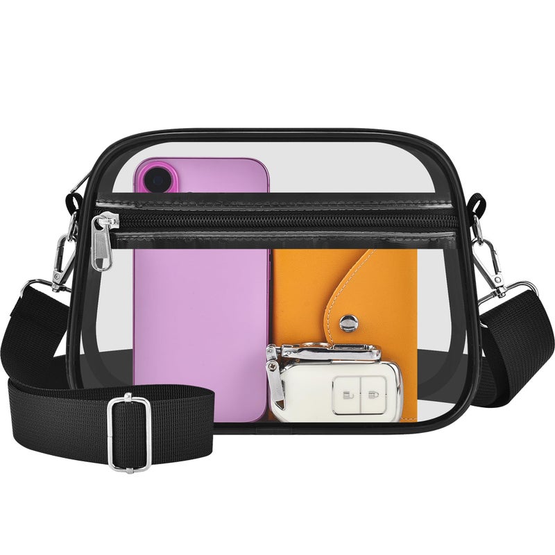 Oraben Clear Bag for Stadium Events Clear Purse Stadium Bag Satchel Handbags for Sports Events Concerts Festivals,Large - Image 1