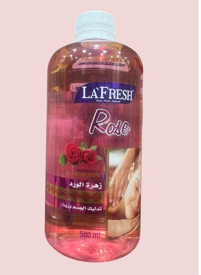 LA FRESH Rose Body Massage Oil 500 ml