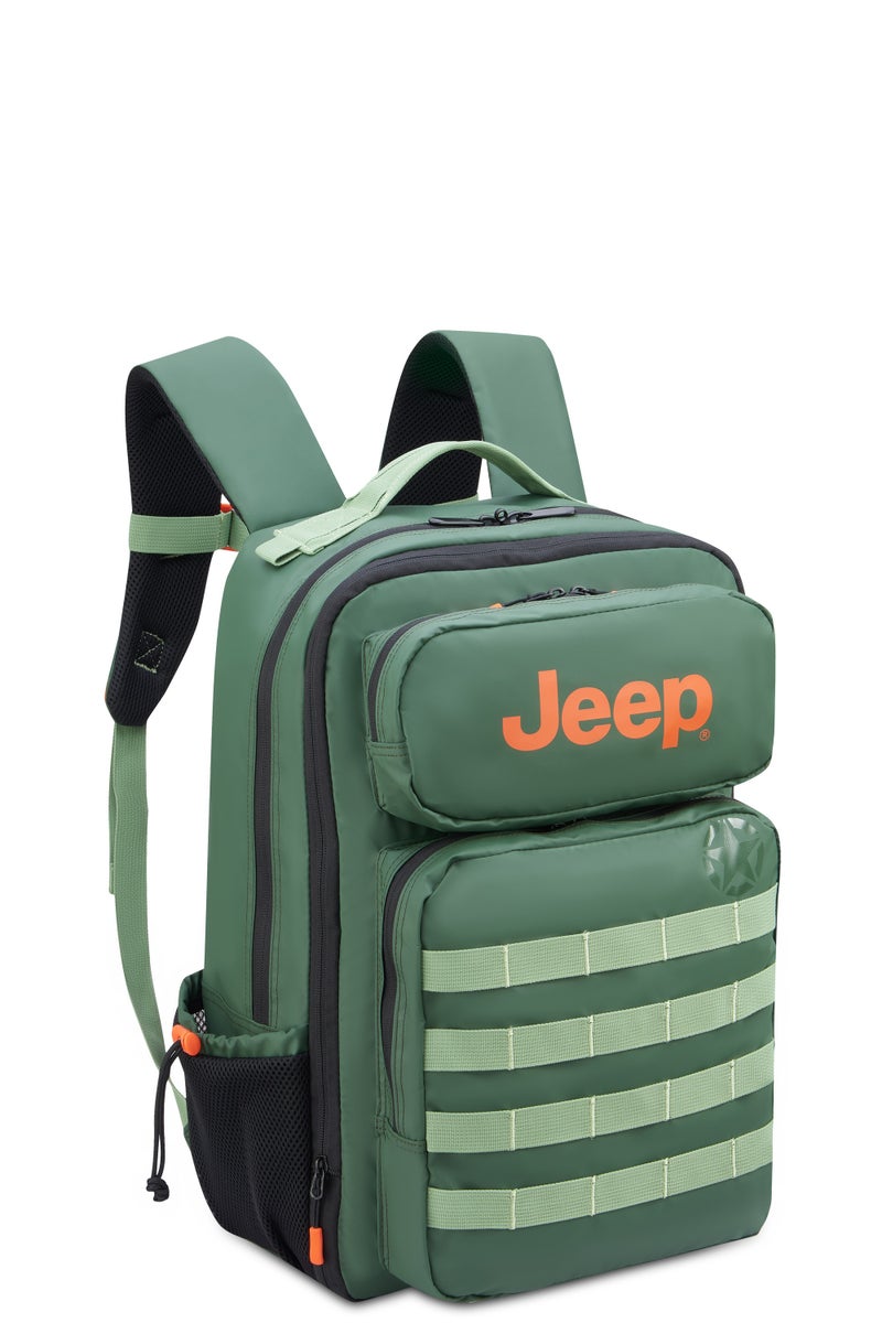 جيب حقيبة ظهر تكتيكية من JEEP مبطنة للابتوب مقاومة للماء، مقاس 15.6 بوصة – لون أخضر + احصل على حقيبة غداء مجانية – لون أسود (طقم مكون من قطعتين) - Image 3