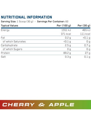 Beef XP Clear Protein Isolate - Cherry & Apple - (1.8 KG) - view 2