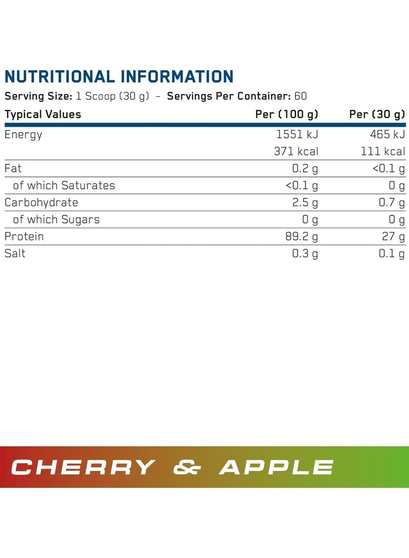 Applied Nutrition Beef XP Clear Protein Isolate - Cherry & Apple - (1.8 KG) - Image 2