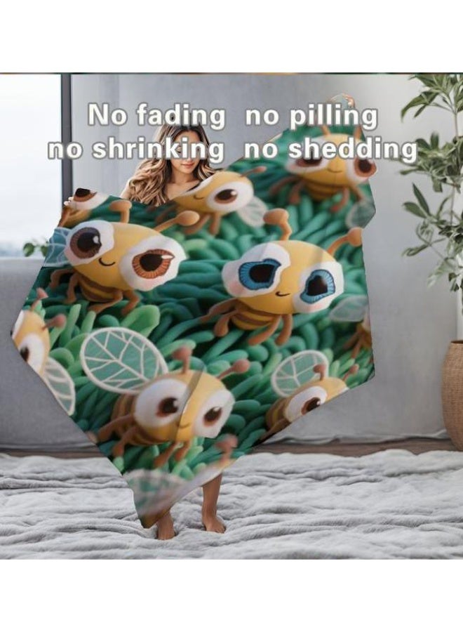 general Baby and children's cartoon flannel thin blanket (warm and comfortable, suitable for sleep, game use) 70cm*100cm - Image 1