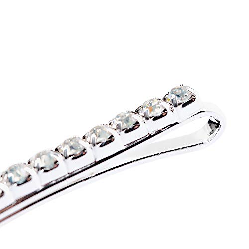 Soochat Rhinestone Bobby Pins Diamond Bobby Pins Crystal Hair Clips Decorations for Lady Women Girls 10 Pcs - Image 3