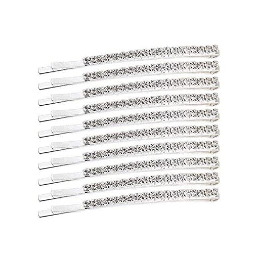 Soochat Rhinestone Bobby Pins Diamond Bobby Pins Crystal Hair Clips Decorations for Lady Women Girls 10 Pcs - Image 1