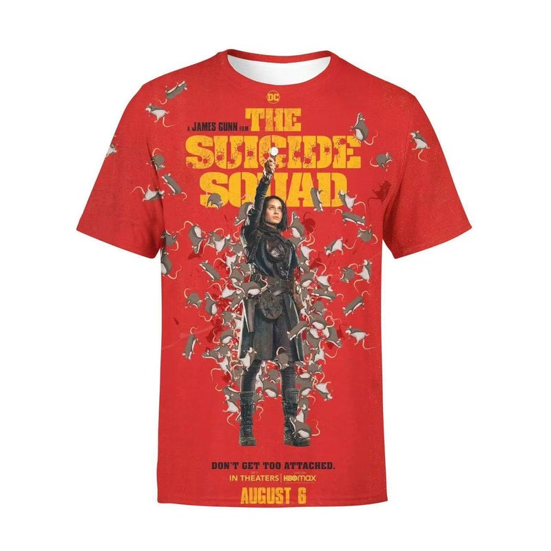 Men'S Suicide Squad 3D Printed Short Sleeve T-Shirt Men'S And Women'S Couples T-Shirt - Image 1