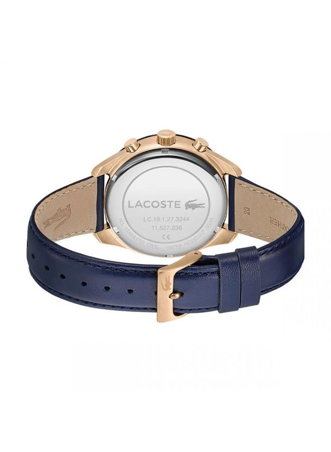 LACOSTE Men's  Lacoste  Leather Chronograph Watch 2011111 - Image 3