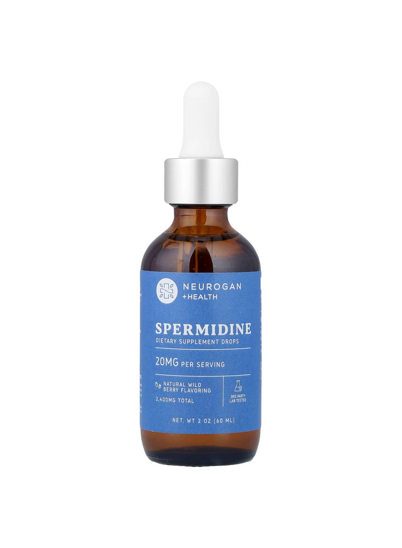 Spermidine Drops, Wild Berry, 20 mg, 2 oz (60 ml)