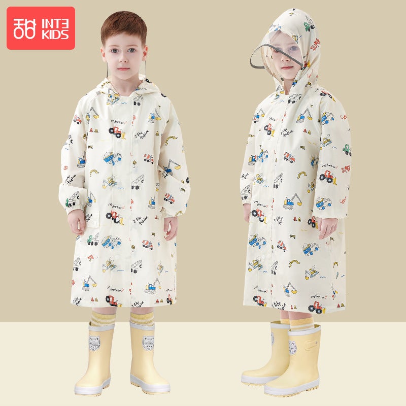Children's Raincoat 2025 New Style Boys and Girls Baby Kindergarten Primary School Students Poncho Thin Quick-Drying Wholesale - Image 1