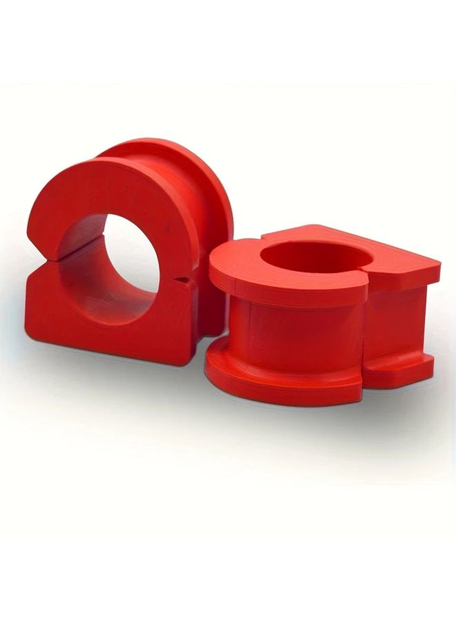 Red Front Sway Bar Bushing Set Pair Compatible with Silverado Tahoe Suburban Avalanche Escalade Sierra Yukon - Image 5