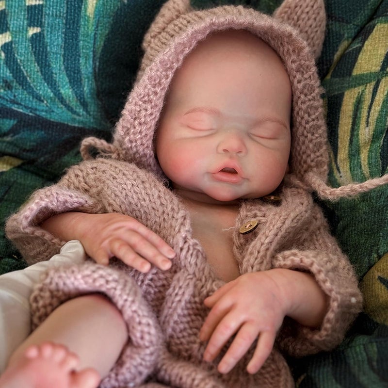 OtardDolls 18 Inch Realistic Reborn Soft Full Silicone Girl Baby Doll Handmade Real Looking Set - Image 3