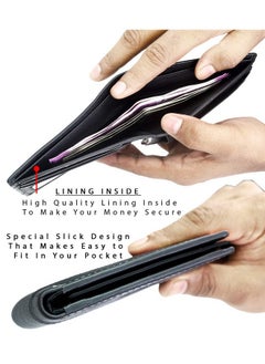 HORNBULL HORNBULL Buttler Black Mens Leather Wallet - Leather Wallet for Mens and RFID Blocking Genuine Leather Mens Wallet  - Image 5