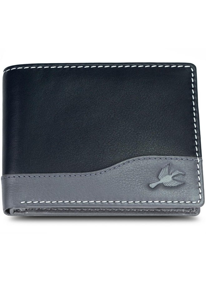 HORNBULL HORNBULL Buttler Black Mens Leather Wallet - Leather Wallet for Mens and RFID Blocking Genuine Leather Mens Wallet  - Image 1