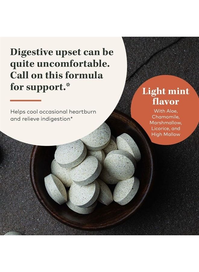 Gaia Herbs - Reflux Relief - with Marshmallow Root, Chamomile, Aloe, Licorice, and High Mallow - Helps with Occasional Heartburn and Relieve Indigestion - 45 Chewable Tablets (45-Day Supply) - Image 1
