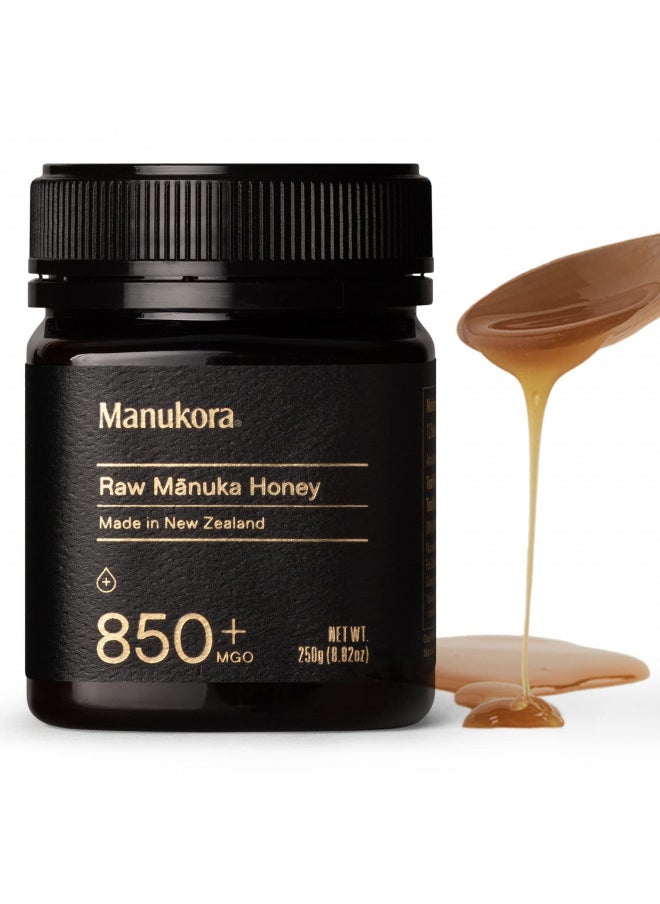 Manukora Manukora UMF 20+/MGO 850+ Raw Manuka Honey (250g/8.8oz) Authentic Non-GMO New Zealand Honey, UMF & MGO Certified, Traceable from Hive to Hand  - Image 2