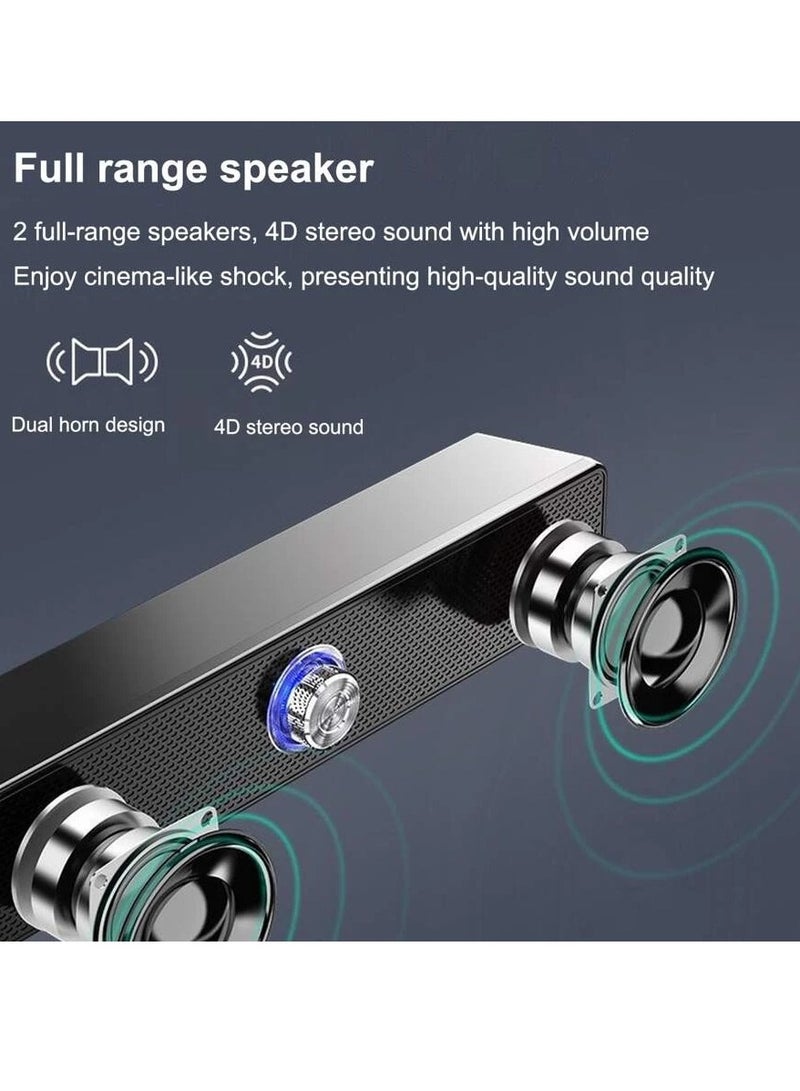 Desktop and Laptop Computer Speakers with 360° Surround Sound, Dual Speakers, Water-Resistant, Suitable for Home Entertainment, Gaming, Outdoor Activities, High Volume Dual Speakers  - Image 4