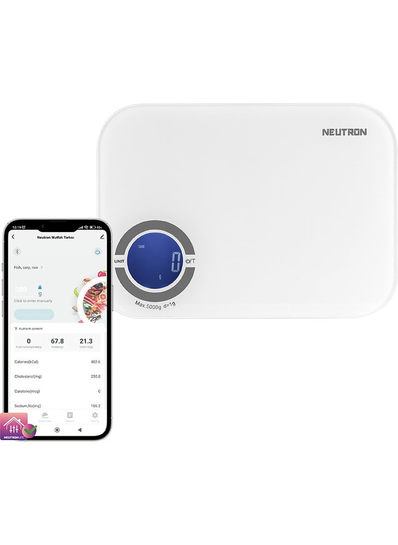 Neutron - Digital Precision Kitchen Calorie Scale 5kg Bluetooth Supported - Control via App - Image 1