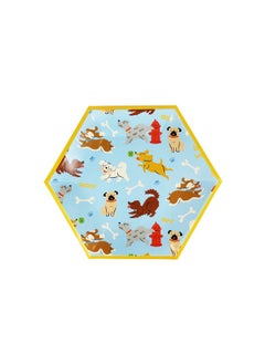 Merrilulu Merrilulu Dog Paper Plates, 12 ct | Dog Party Supplies | Dessert Plates for Dog Birthday Party  - Image 1