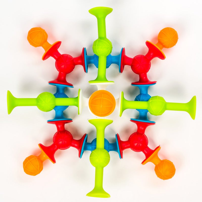 Tpr Soft Building Blocks Suction Music Sticky Music Children'S Educational Toys Diy Large Particle Building Blocks Sucker Toys - Image 3