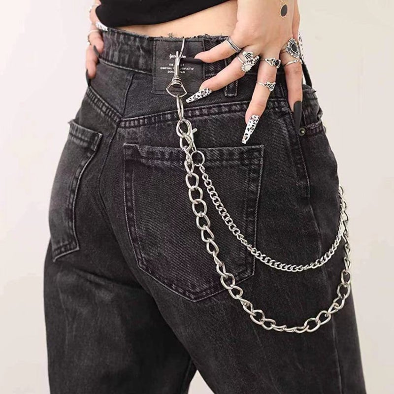 Metal Cross Croxin Multi-element Anti-theft Waist Chain Wallet Anti-theft Chain (55CM65.8g) - Image 4