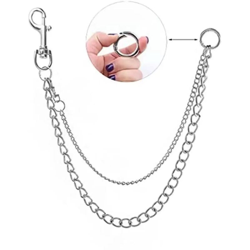 Metal Cross Croxin Multi-element Anti-theft Waist Chain Wallet Anti-theft Chain (55CM65.8g) - Image 2