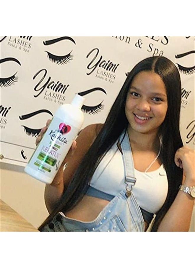 Kachita Spell - Brazilian Keratin Treatment Formaldehyde Free Kachita Spell Hair Straighteners 32 floz 1 Litre No Formol Made in USA - Image 1