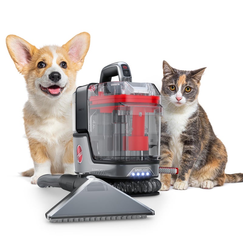 Hoover ONEPWR CleanSlate Cordless Portable Carpet Upholstery Spot Cleaner Machine Powerful Suction Versatile Tools Car and Auto Detailer Pair with Hoover Spot Upholstery Cleaner Solution