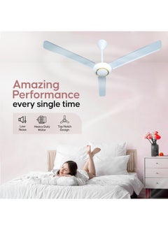 MODI 56 Inch Three-Blade Indoor Ceiling Fan White 3Pcs, 90 Watts  - Image 5